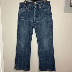 7 For All Mankind 100% cotton bootcut denim jeans size 31 x 30
